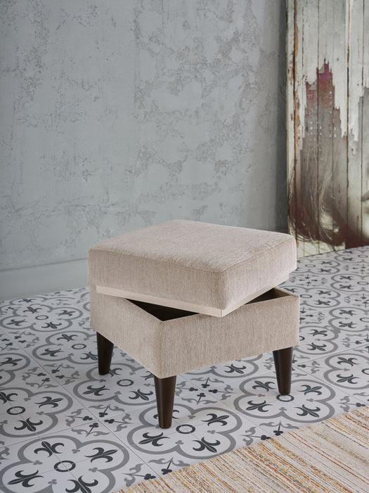 Perfect Pair: The chair and ottoman are designed to complement each other flawlessly