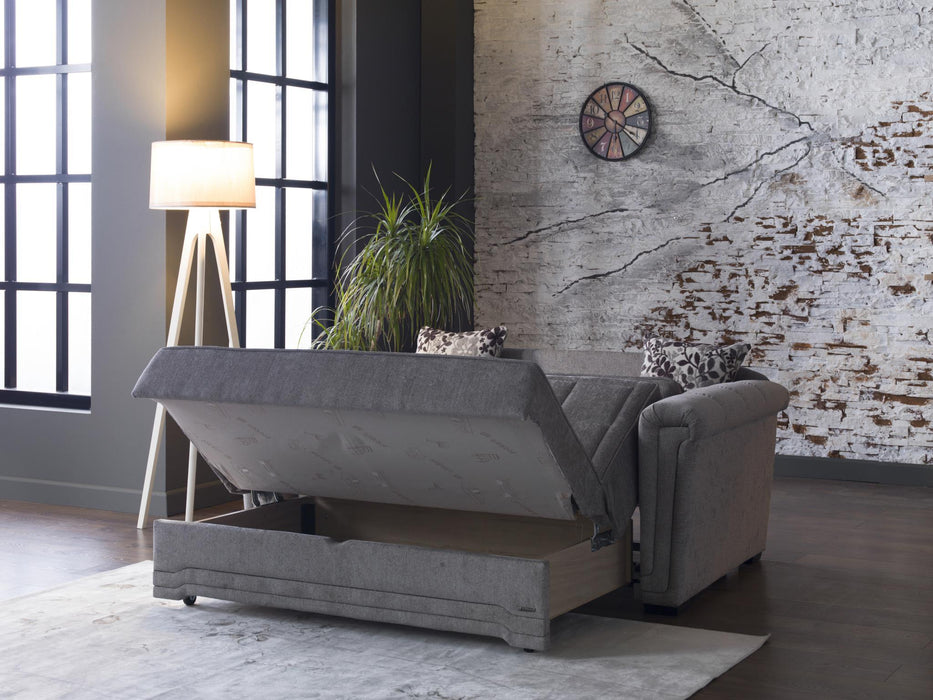 Chic Polyester-Microfiber Love Seat: Victoria Serie