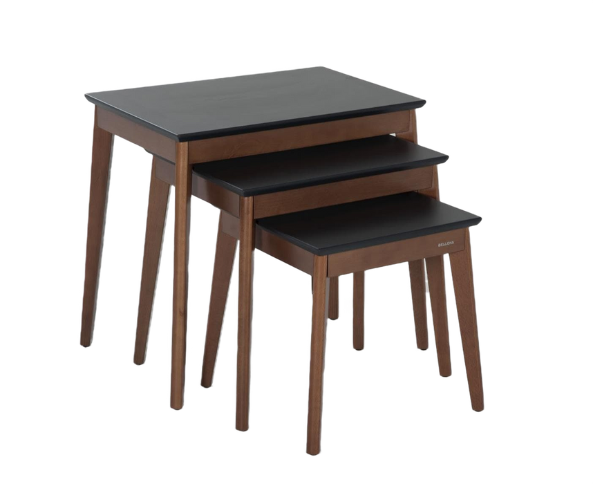 Built with a durable wooden structure, the Alegro Nesting Coffee Table combines strength with sleek design.