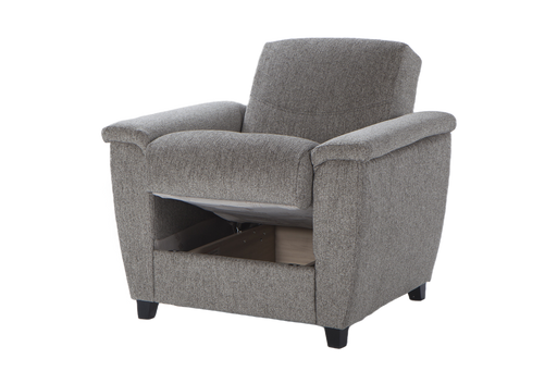 Modern armchair with built-in storage from Aspen Collection | Bellona Furniture