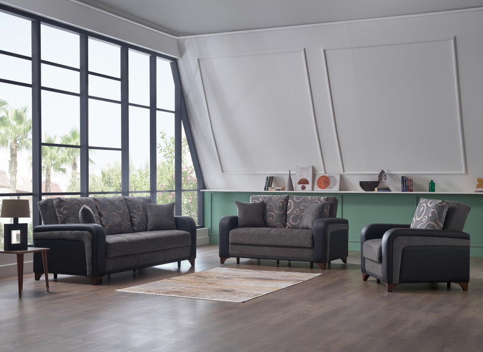 The Austin Loveseat showcases modern elegance with its simple yet sophisticated design.