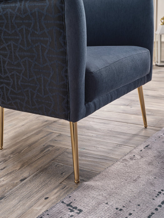 Sink into plush cushioning with the Cloak Accent Armchair, offering comfort and support.