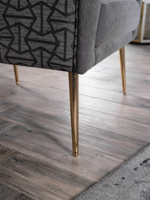 Enjoy stability with the Cloak Accent Armchairâ€™s reinforced legs and sturdy wooden frame.