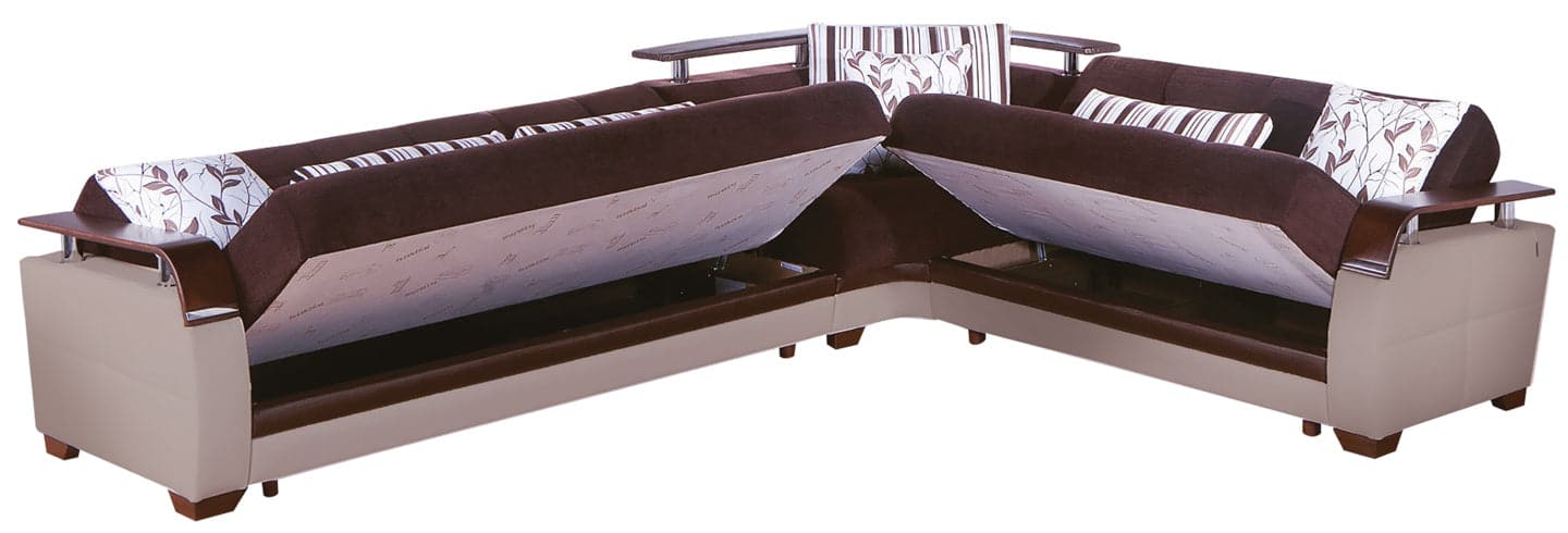 Elegant Natural Sectional by Bellona