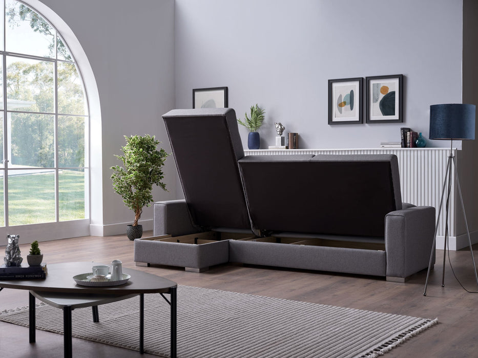 The L-shaped design of the Cooper sofa maximizes seating and adds style to any room.