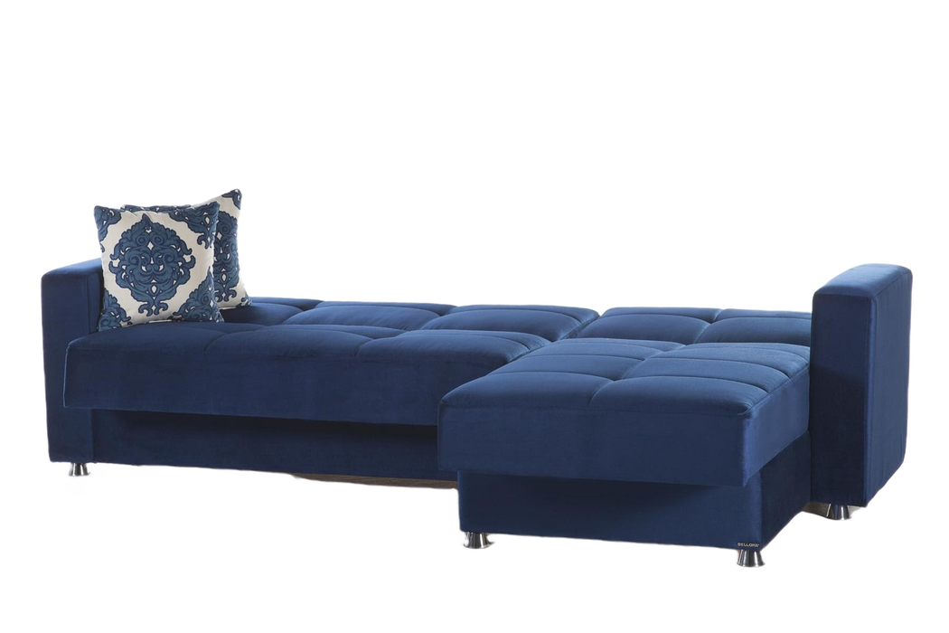 Modular configuration of the Elegant Sectional, demonstrating its versatile setup.
