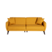 Modern design of the light yellow Functional Sofa In A Box, perfect for contemporary interiors.