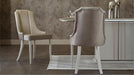 Two-tone Gravita Dining Chair Set, adding a modern touch to your dining area.