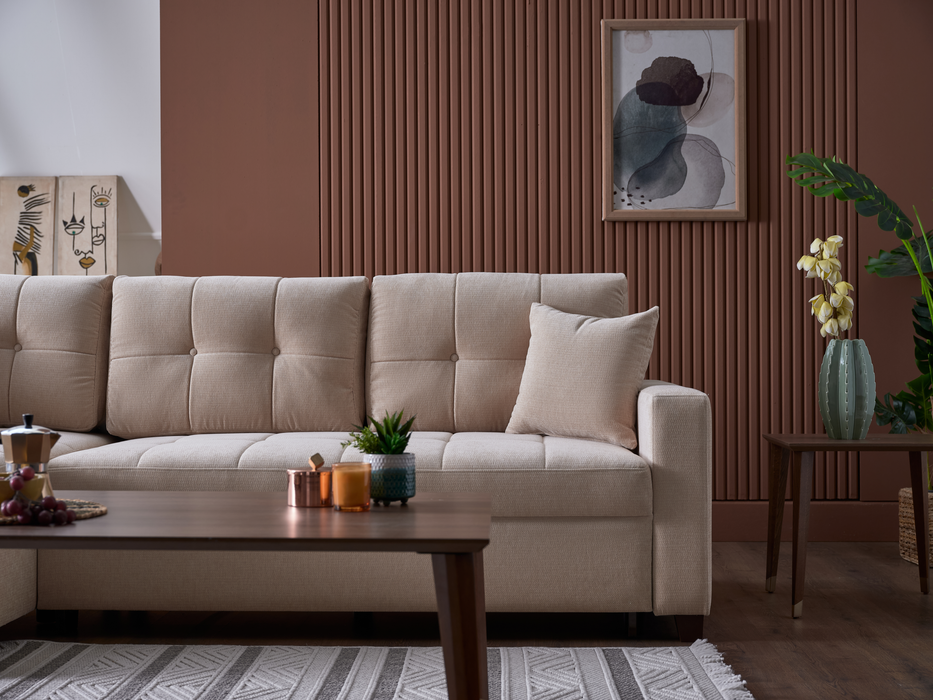 Ivy Sectional with plush cushions for maximum comfort and support.