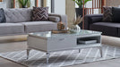Loretto Coffee Table with sleek lines and a modern design, perfect for any living room.