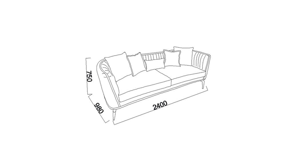 Experience ultimate comfort with the Plaza Living Room Set. Featuring plush polyester upholstery, a solid wood frame, and gold metal legs for a luxurious touch.