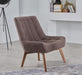 The Revere Accent Chair offers compact elegance with its modern design and high-density foam cushioning. Ideal for small spaces and versatile interior styles.