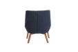 The Revere Accent Chair upholstered in high-quality polyester fabric, offering modern design, durability, and superior comfort with its wooden frame.