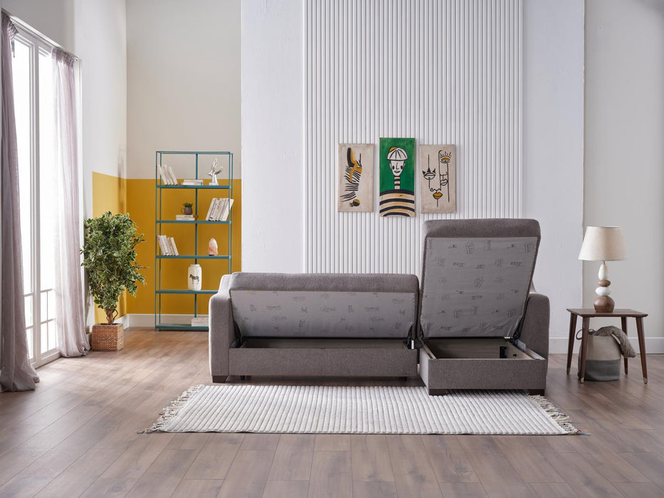 Transform your living space with the Serenity S Sectional, featuring sleeper functionality for added convenience and comfort in a stylish, modern design.