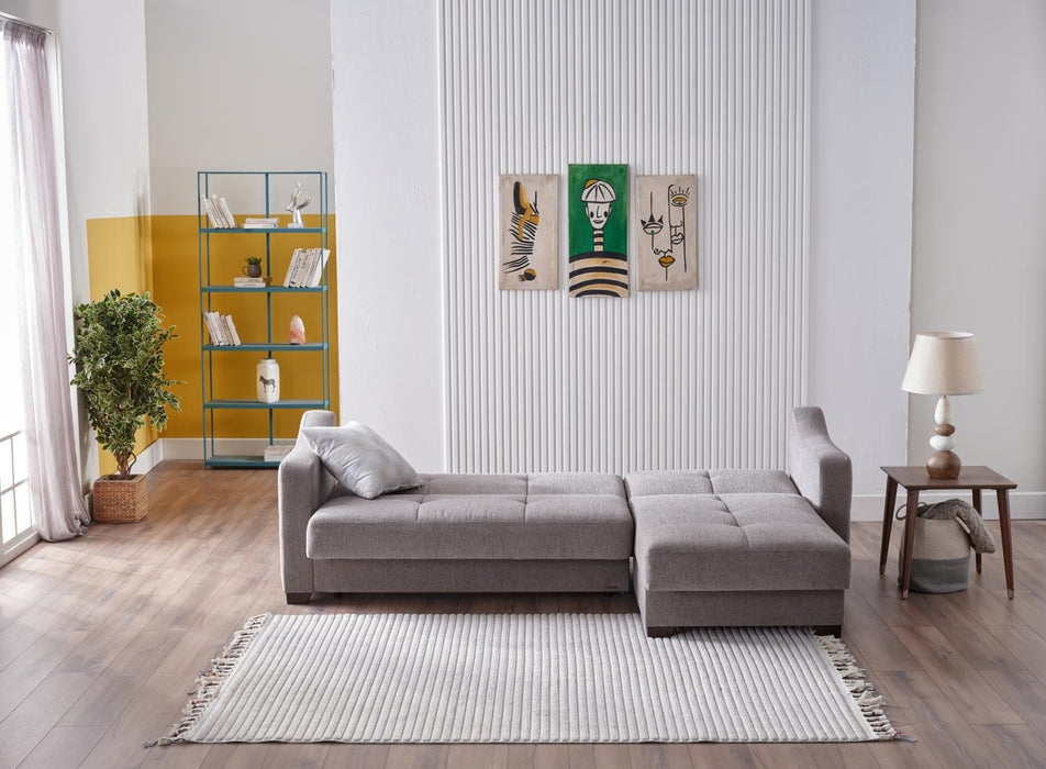 Serenity S Sectional made in Turkey with precision craftsmanship. Modern design and durable materials ensure style and longevity.