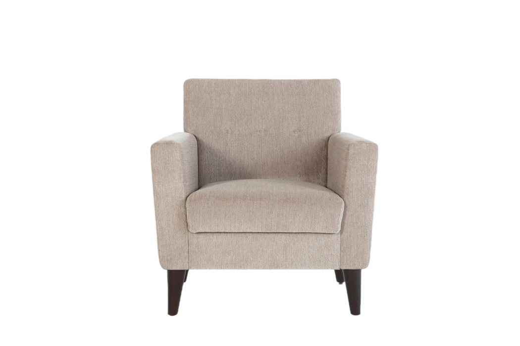 Built-in Storage: Armchair and ottoman offer convenient space for blankets and pillows