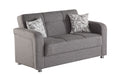 Solid Wood Frame: Ensures stability and longevity with environmentally friendly plastic sofa feet