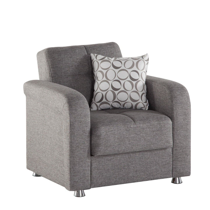 High-Quality Fabric: Upholstered with a blend of 75% polyester and 25% microfiber chanelle fabric for durability